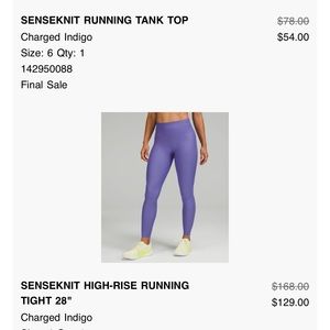 LULULEMON INDIGO Leggings - NWT NEVER WORN